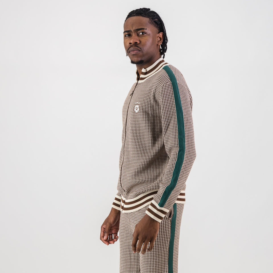 Doctor Khumalo Zip Through Knit Jersey-Ivory