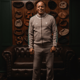 Doctor Khumalo Zip Through Knit Jersey-Ivory