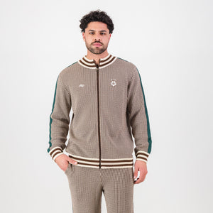 Doctor Khumalo Zip Through Knit Jersey-Ivory
