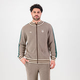 Doctor Khumalo Zip Through Knit Jersey-Ivory