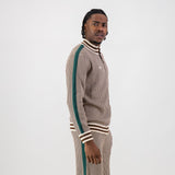 Doctor Khumalo Zip Through Knit Jersey-Ivory