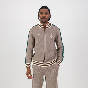 Doctor Khumalo Zip Through Knit Jersey-Ivory