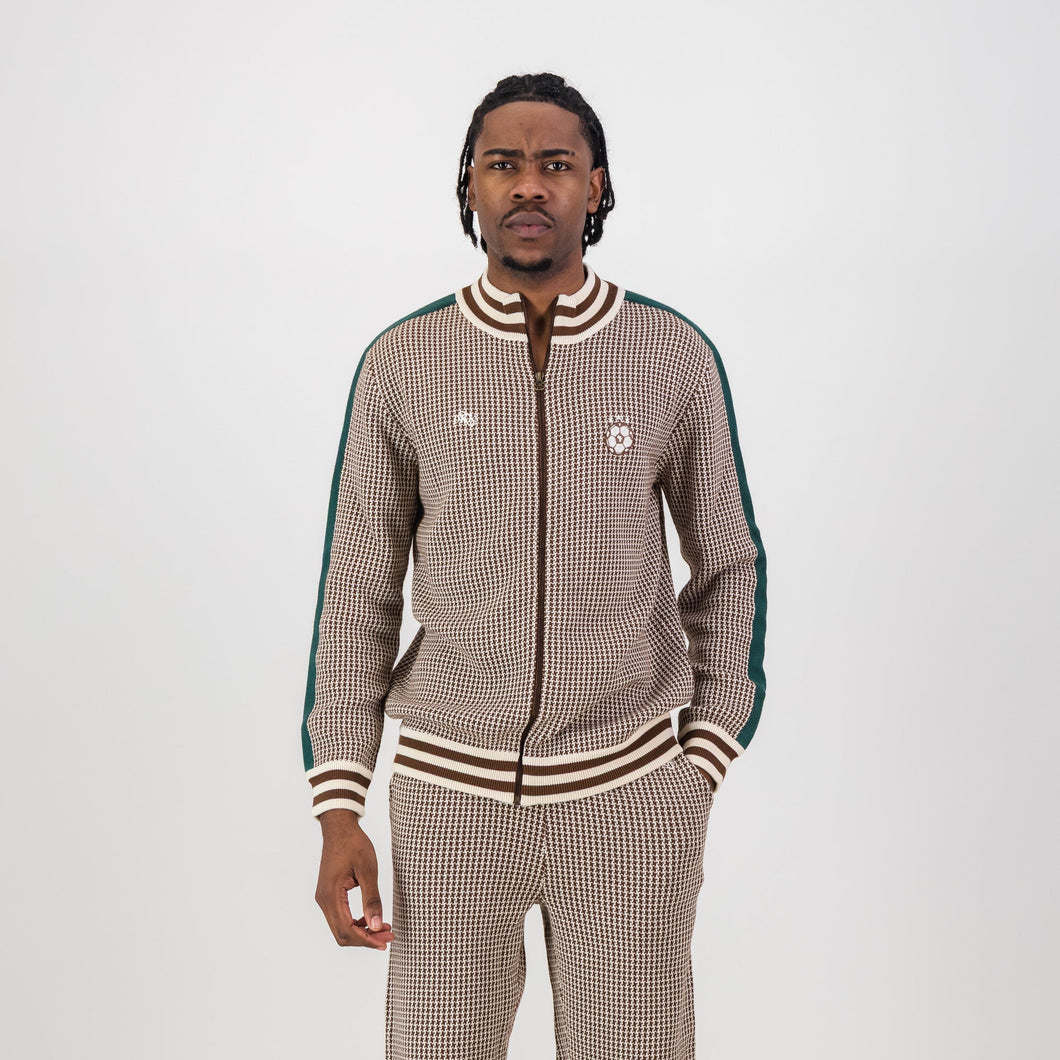 Doctor Khumalo Zip Through Knit Jersey-Ivory