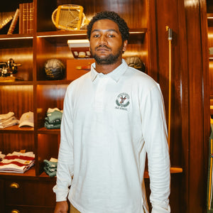 SA Supporters Badge LS Rugby Jersey-Ivory