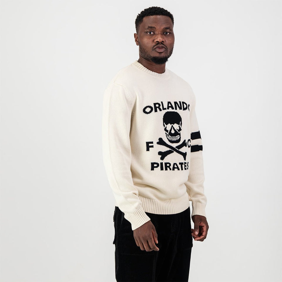 Orlando Pirates Xbone Crew Knit LS Jersey-Ivory