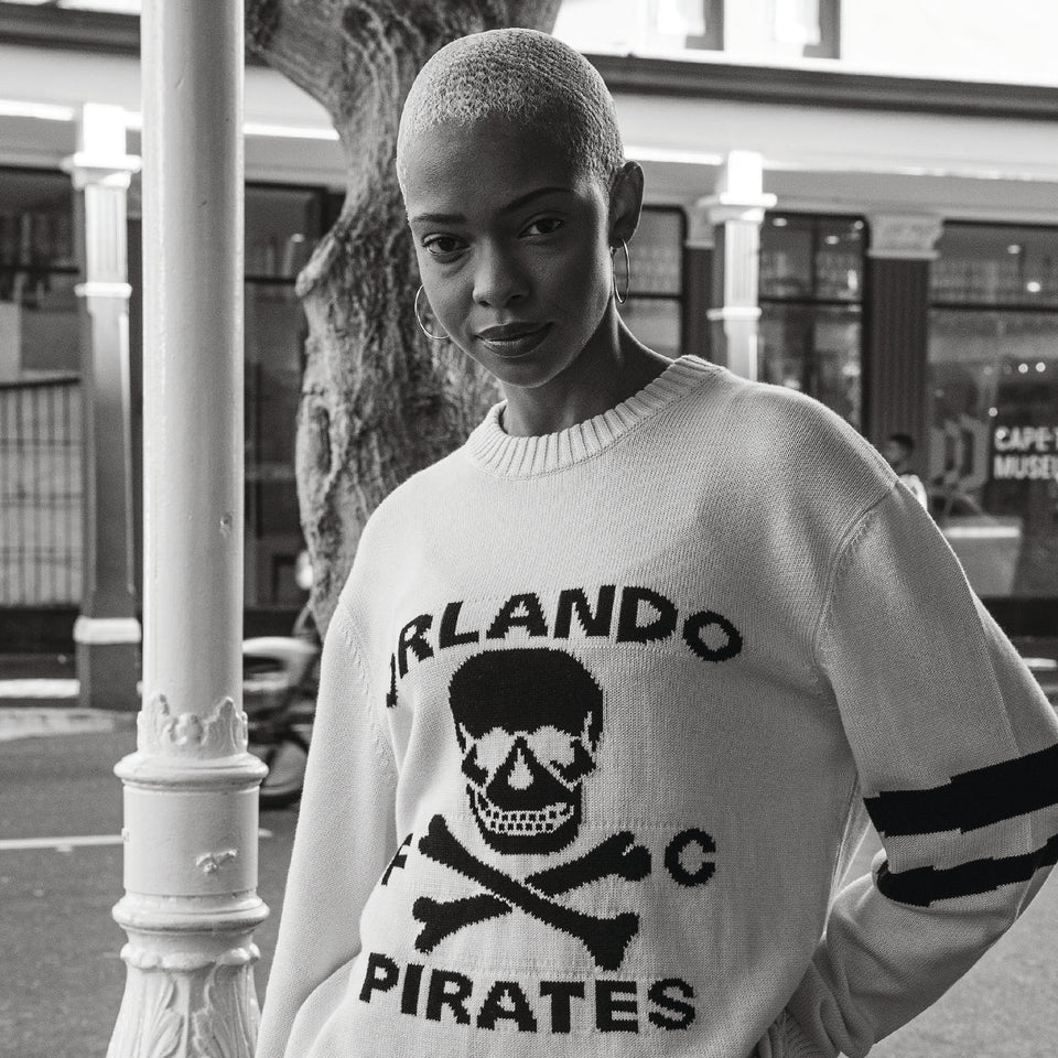 Orlando Pirates Xbone Crew Knit LS Jersey-Ivory