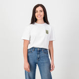SA Supporters Stamp Reg Crew Tee-White