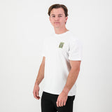SA Supporters Stamp Reg Crew Tee-White