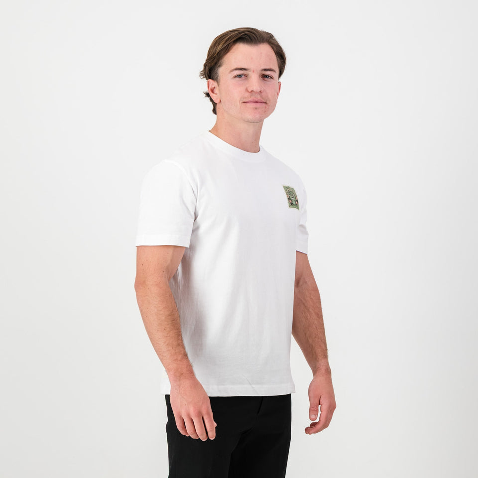 SA Supporters Stamp Reg Crew Tee-White