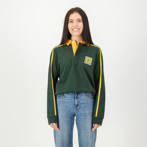 SA Supporters Twill Raglan LS Rugby Jersey-OS Green