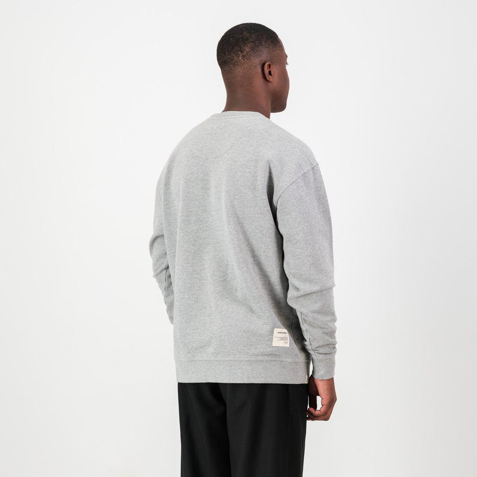 Springboks HS Small logo Crew Sweat - LT Grey Melange