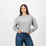 Springboks HS Small logo Crew Sweat - LT Grey Melange