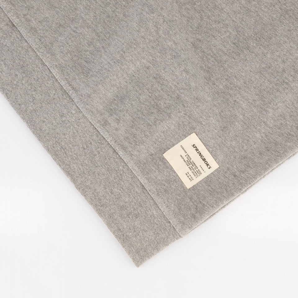 Springboks HS Small logo Crew Sweat - LT Grey Melange