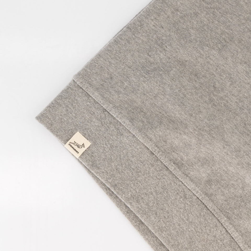 Springboks HS Small logo Crew Sweat - LT Grey Melange