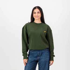 Springboks HS Small logo Crew Sweat - Military Olive