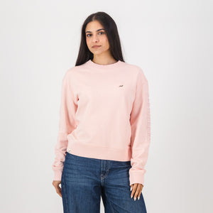 Springboks Metal Rivet Crew Sweat-Rose Quartz