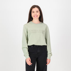 Springboks Word FGFG Crew Sweat-Desert Sage